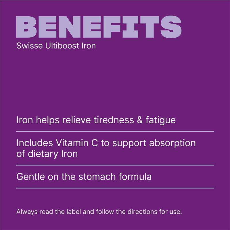 Swisse Ultiboost Iron 30 Tablets
