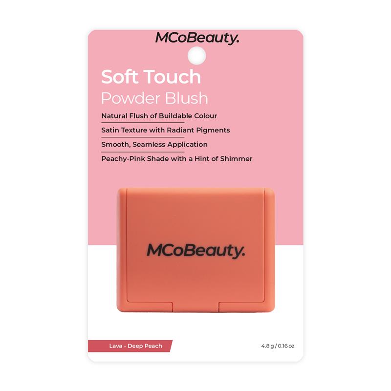 MCoBeauty Soft Touch Powder Blush Lava Deep Peach