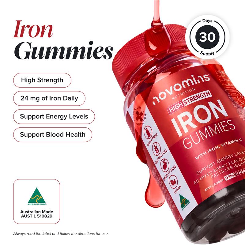 Novomins Iron 60 Gummies