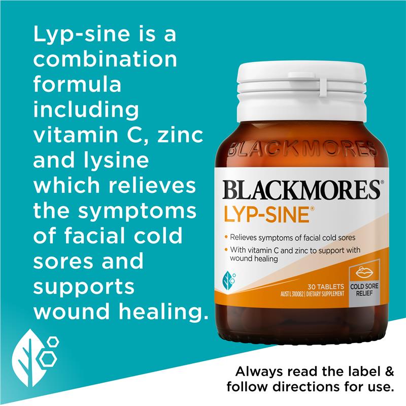 Blackmores Lypsine 30 Tablets