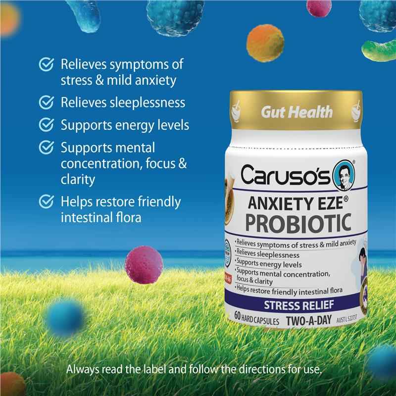 Carusos Probiotic Anxiety EZE 60 Capsules