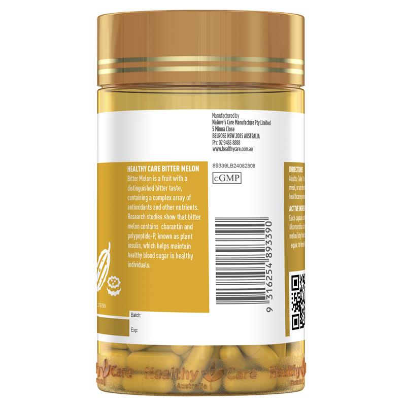 Healthy Care Bitter Melon 100 Capsules