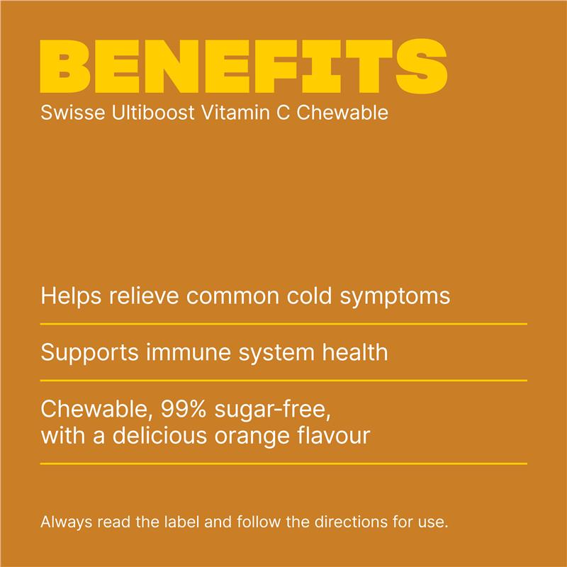 Swisse Vitamin C 500mg 310 Chewable Tablets - GimmeNow