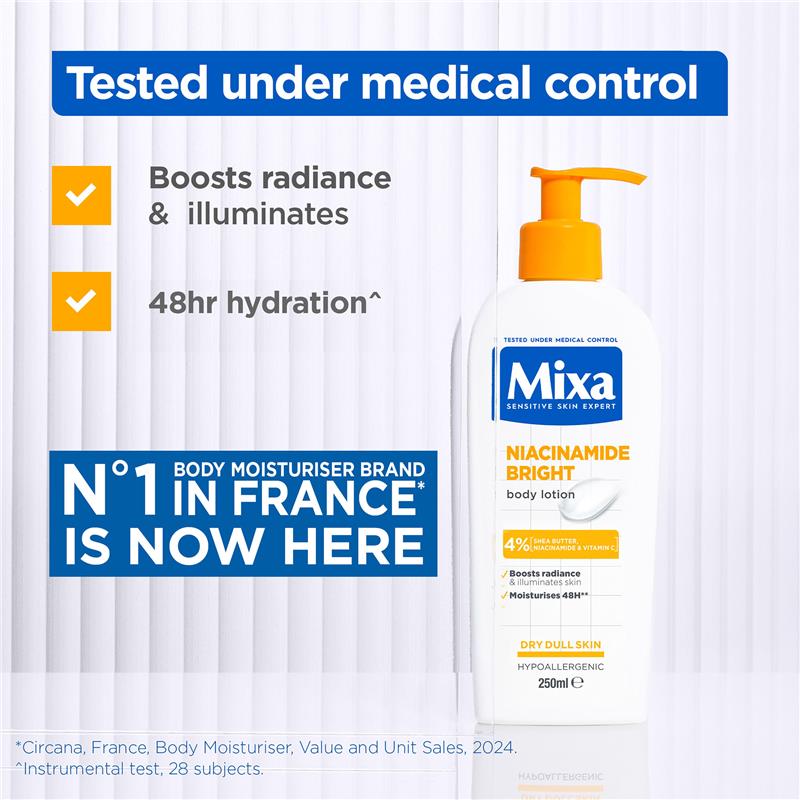 Mixa Niacinamide Bright Body Lotion 250ml