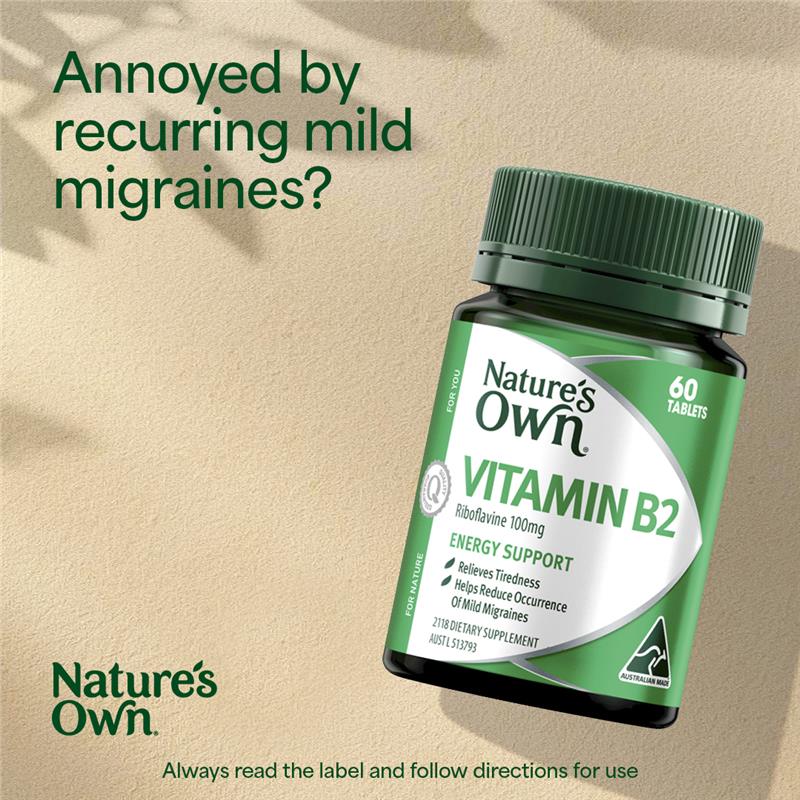 Nature's Own Vitamin B2 60 Tablets