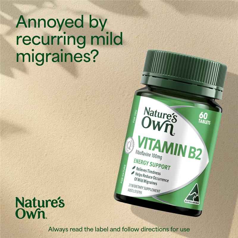 Nature's Own Vitamin B2 60 Tablets