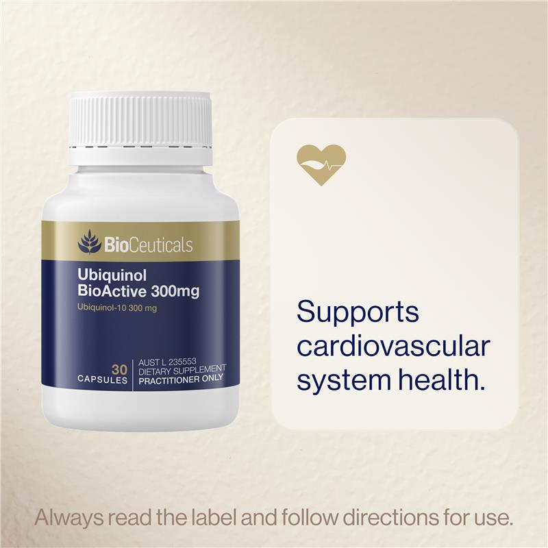 BioCeuticals Ubiquinol BioActive 300mg 30 Capsules - GimmeNow
