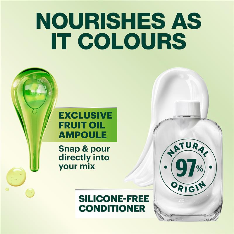 Garnier Nutrisse Permanent Hair Colour - 1 Liquorice Black (Enriched with 4 Natural Oils)