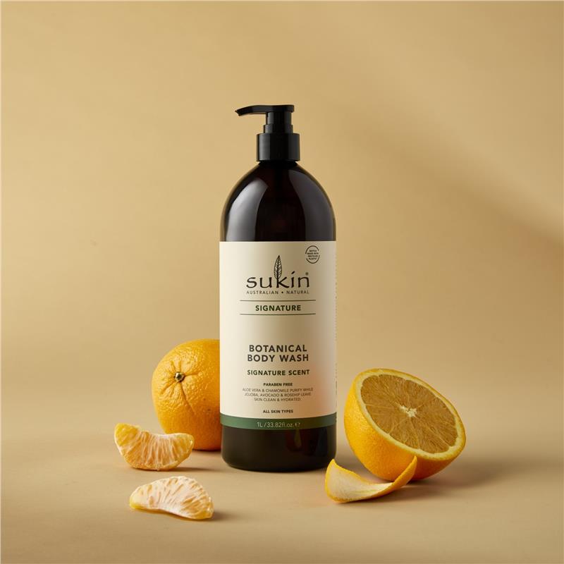 Sukin Signature Botanical Body Wash Pump 1 Litre