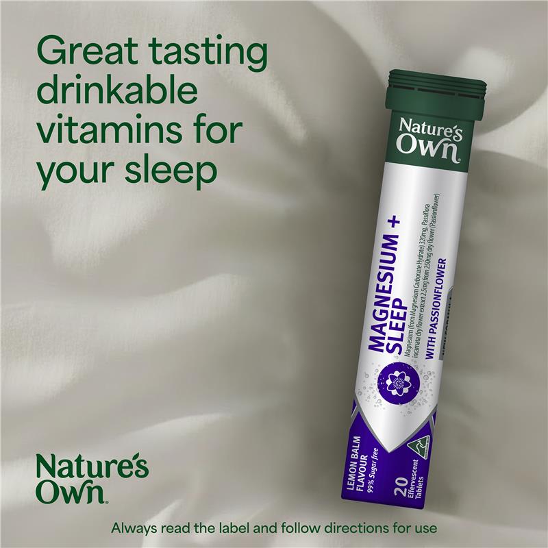 Nature's Own Magnesium + Sleep Effervescent 20 Tablets