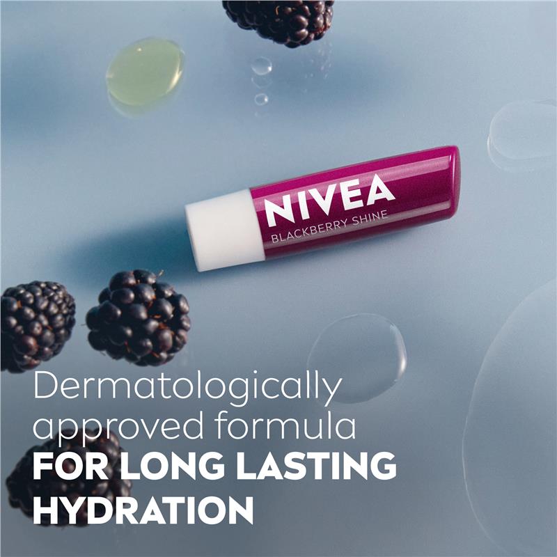 NIVEA Lip Blackberry Shine Lip Balm 4.8g - GimmeNow