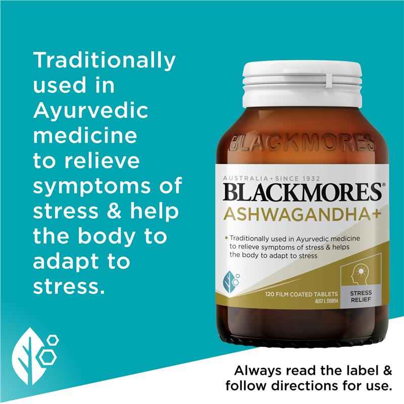 Blackmores Ashwagandha + 120 Tablets