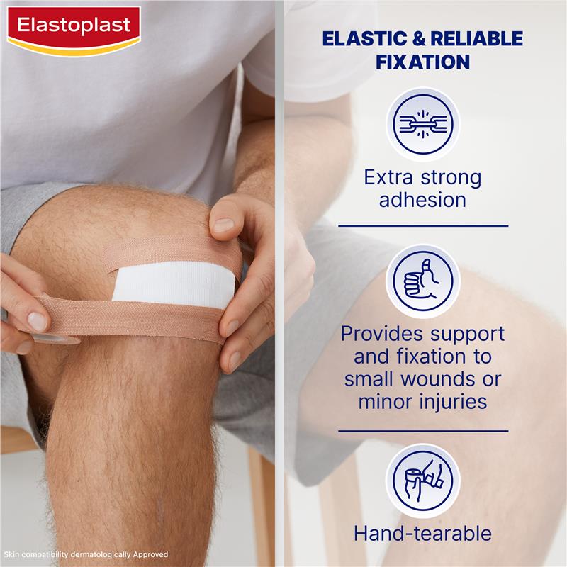 Elastoplast 45773 Tapes Elastic Fabric Roll Plaster 2.5cmx3m - GimmeNow