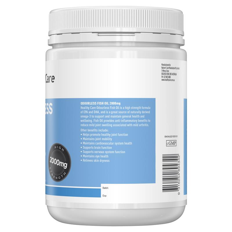 Healthy Care Fish Oil 2000mg 200 Capsules