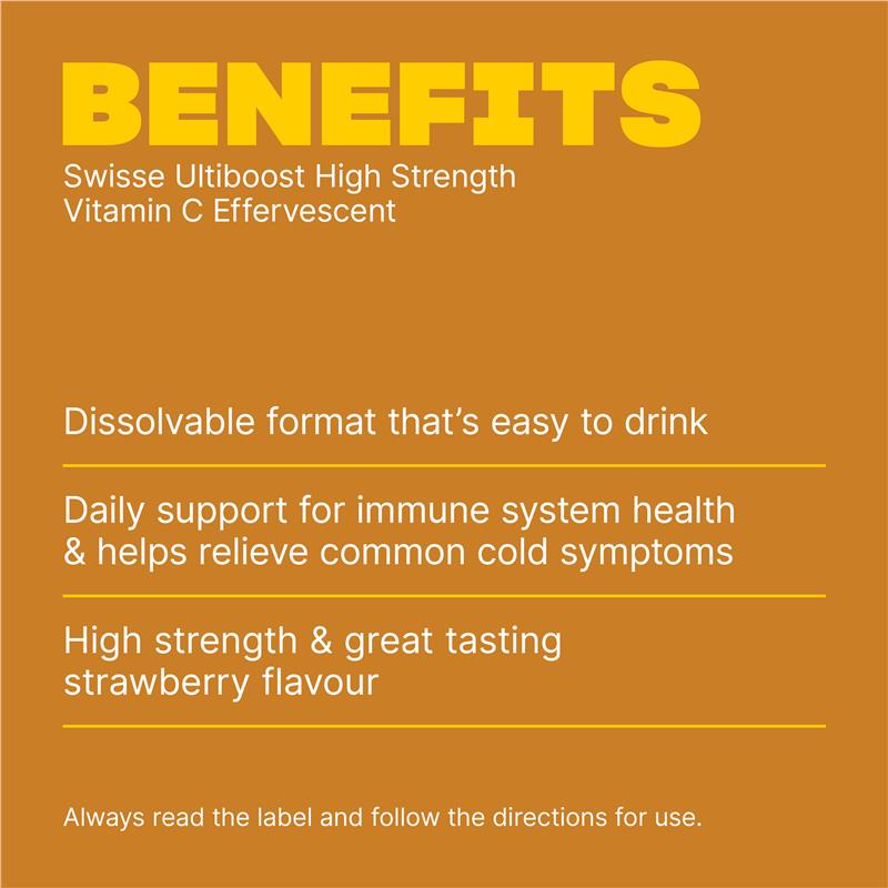 Swisse Vitamin C 60 Effervescent Tablets - GimmeNow