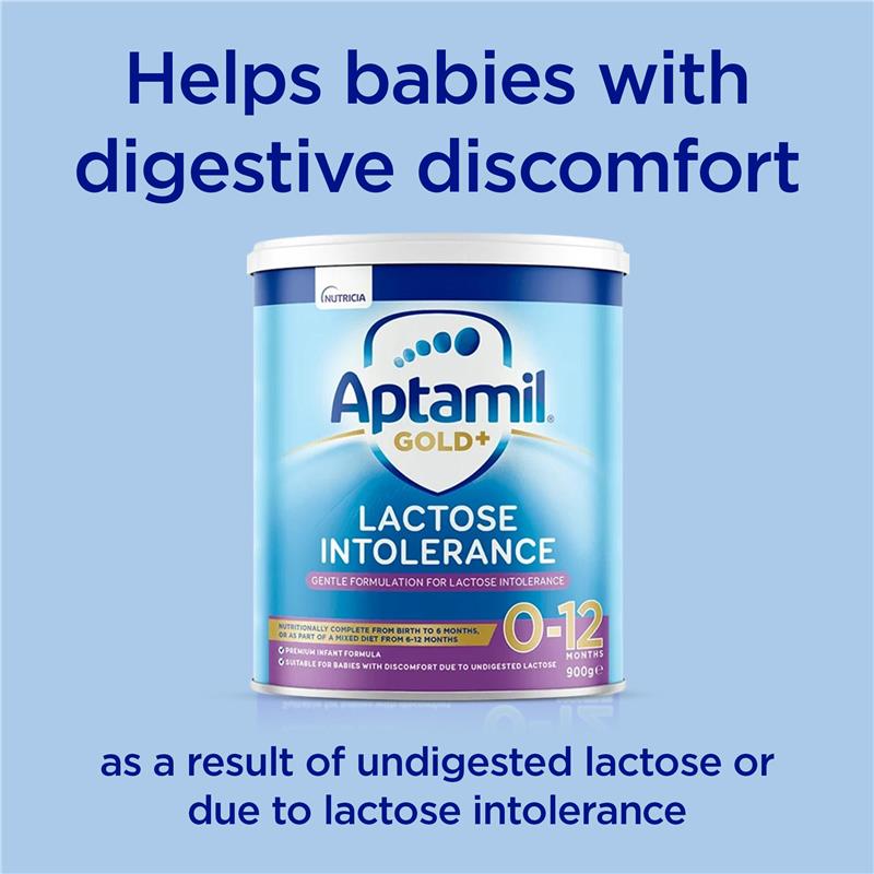 Aptamil Gold+ Lactose Intolerance Baby Infant Formula From Birth to 12 Months 900g - GimmeNow