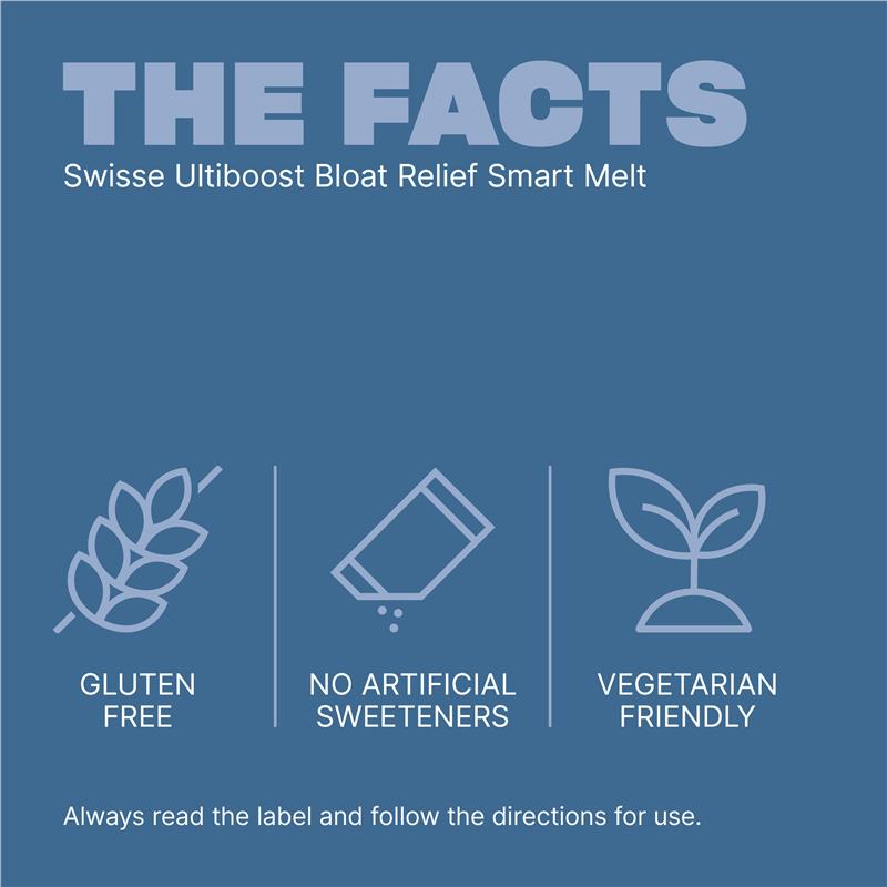 Swisse Bloat Relief Smart Melt 30 Tablets