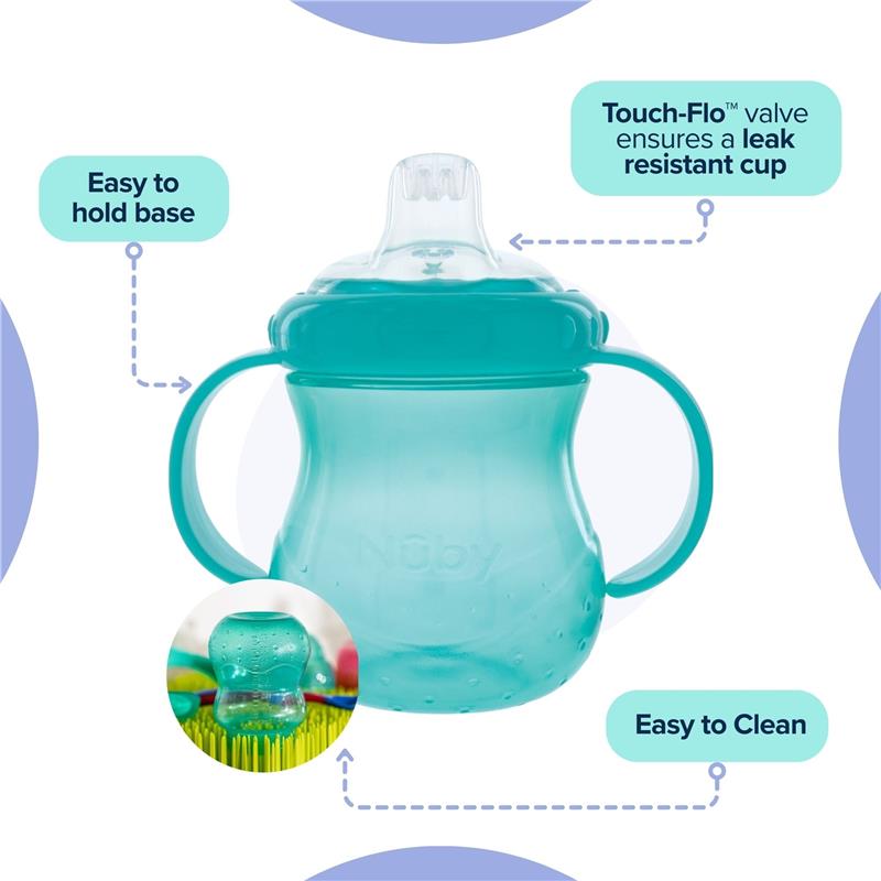 Nuby No Spill Trainer Cup Twin Handle 4+ Months 295ml