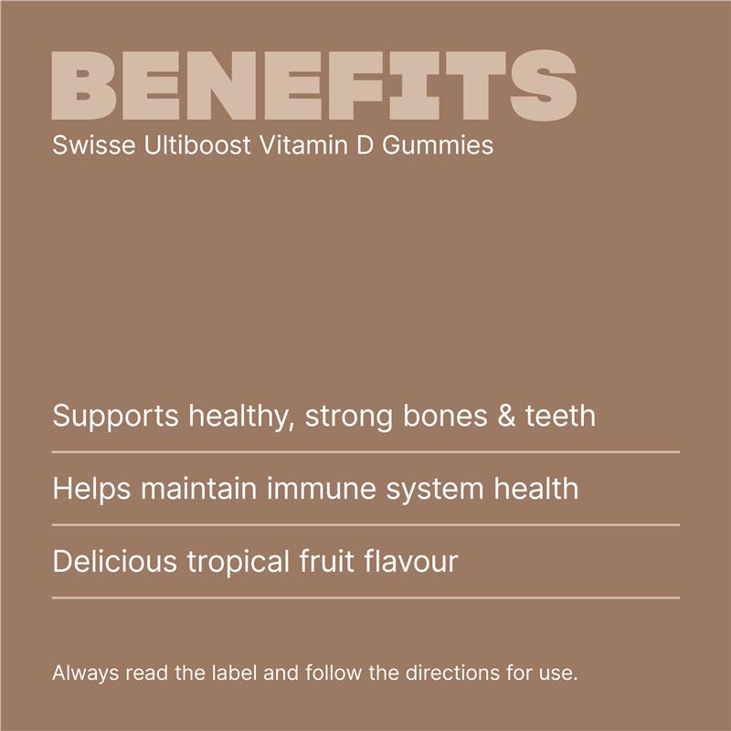 Swisse Vitamin D Gummies 60 Pack - GimmeNow