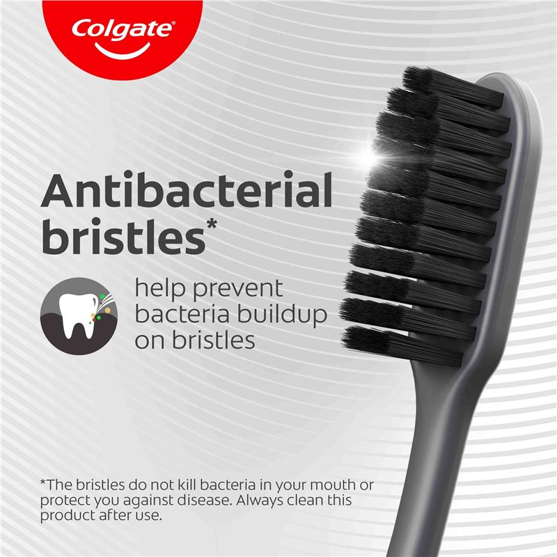Colgate SlimSoft Charcoal Toothbrush Soft with charcoal infused bristles - GimmeNow