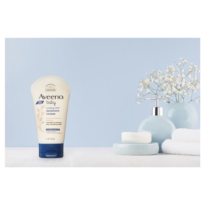 Aveeno Baby Soothing Relief Fragrance Free Moisture Cream 140g