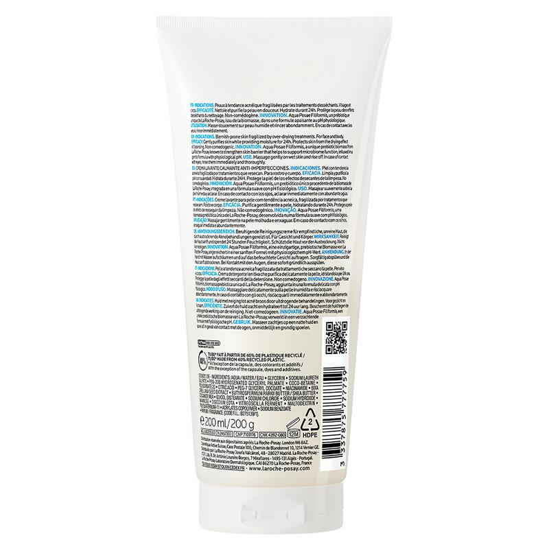 La Roche Posay Effalcar H Iso Biome Soothing Cleansing Cream 200ml