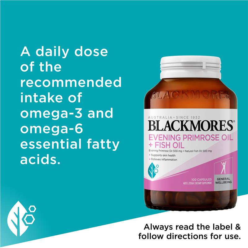 Blackmores Evening Primrose Oil + Fish Oil 100 Capsules - GimmeNow