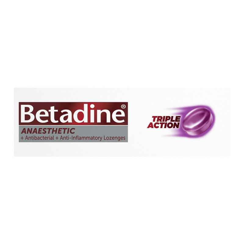 Betadine Sore Throat Anaesthetic Berry 36 Lozenges