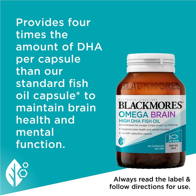 Blackmores Omega Brain 60 Capsules - GimmeNow