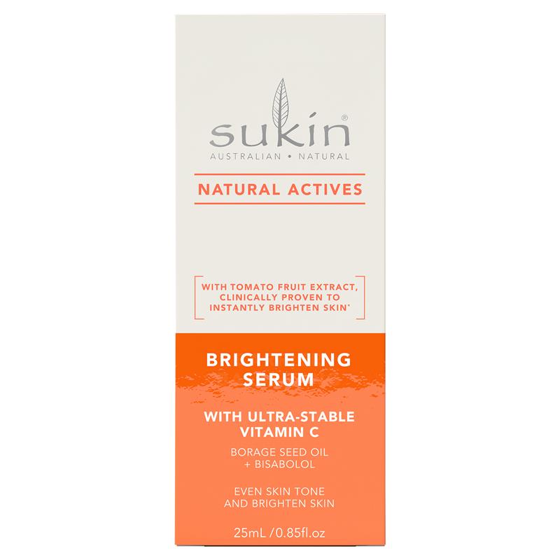 Sukin Natural Actives Brightening Serum with Ultra-stable Vitamin C 25ml