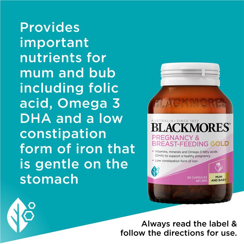 Blackmores Pregnancy and Breastfeeding Gold 60 Capsules