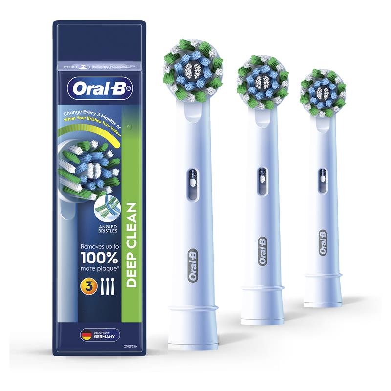Oral B Power Toothbrush Cross Action Refills Rainbow 3 Pack