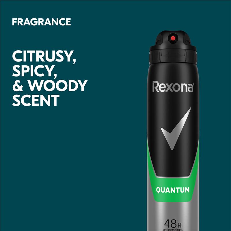 REXONA Men Antiperspirant Aerosol Deodorant Quantum 250ml