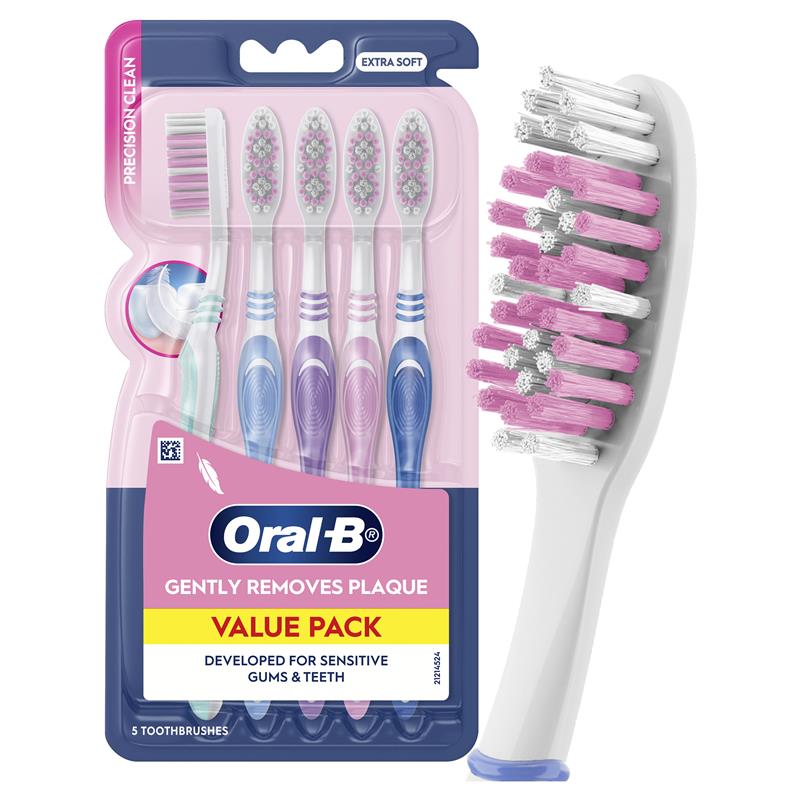 Oral B Toothbrush Precision Clean 5 Pack - GimmeNow