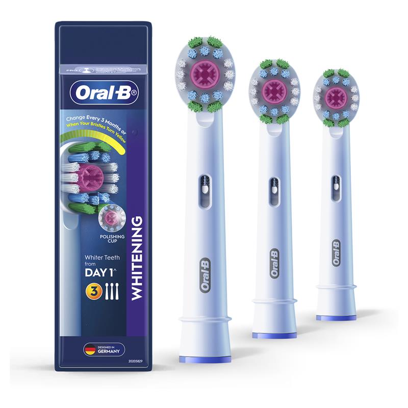Oral B Power Toothbrush 3D White Refills 3 Pack