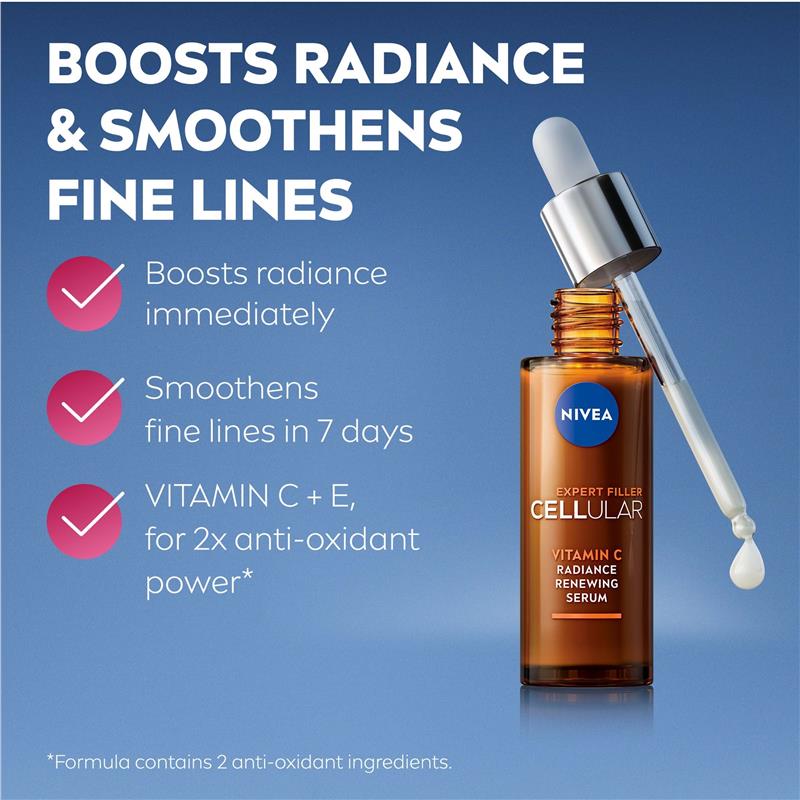 Nivea Cellular Filler Expert Vitamin C Radiance Renewing Serum 30ml