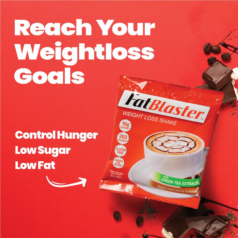 Naturopathica Fatblaster Weight Loss Shake Mocha 21 x 33g Sachets Exclusive Size