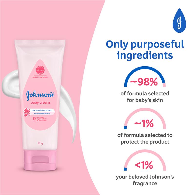 Johnsons Baby Moisturising Cream Tube 100g
