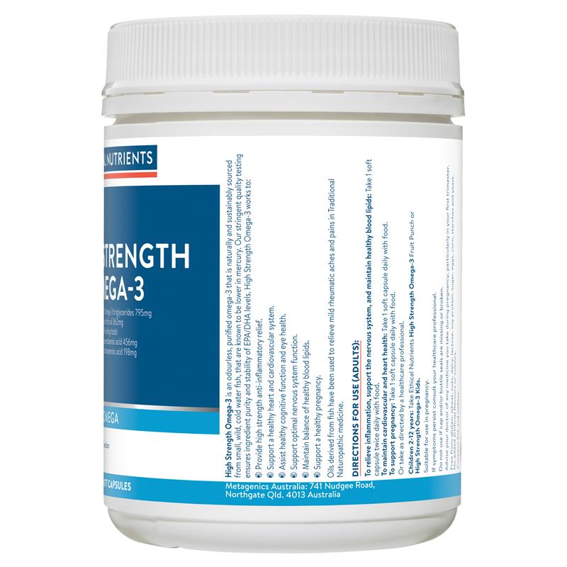 Ethical Nutrients High Strength Omega-3 220 Capsules