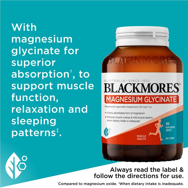 Blackmores Magnesium Glycinate 100 Tablets