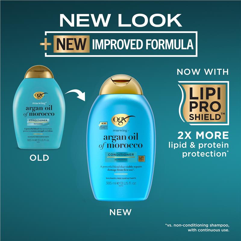 Ogx Renewing + Repairing & Shine Argan Oil of Morocco Conditioner For Dry & Damaged Hair 385mL