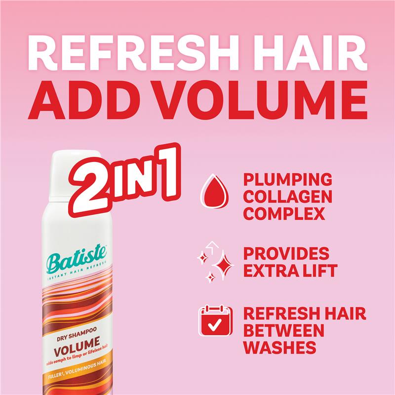 Batiste Hair Benefits Volume Dry Shampoo 200ml