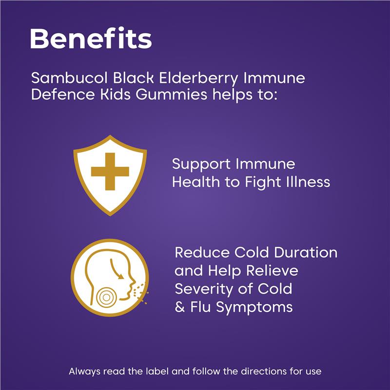 Sambucol Kids Immunity- Immune Defence 50 Gummies