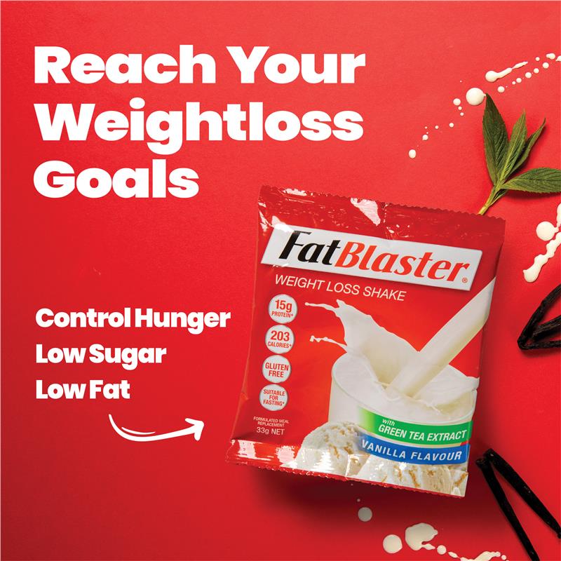 Naturopathica Fatblaster Weight Loss Shake Vanilla 21 x 33g Sachets Exclusive Size