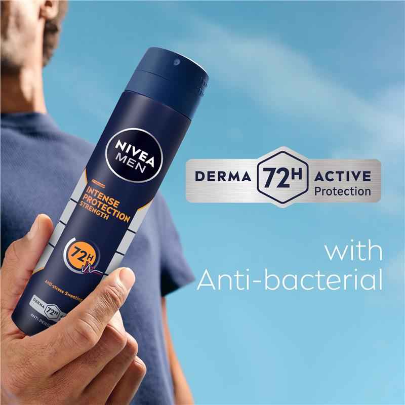 NIVEA MEN Deodorant Aerosol Intense Protection Strength 250ml