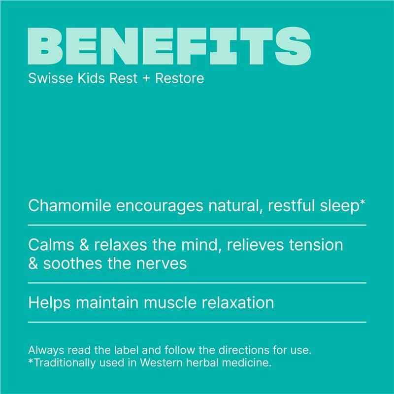 Swisse Kids Rest & Restore 60 Tablets