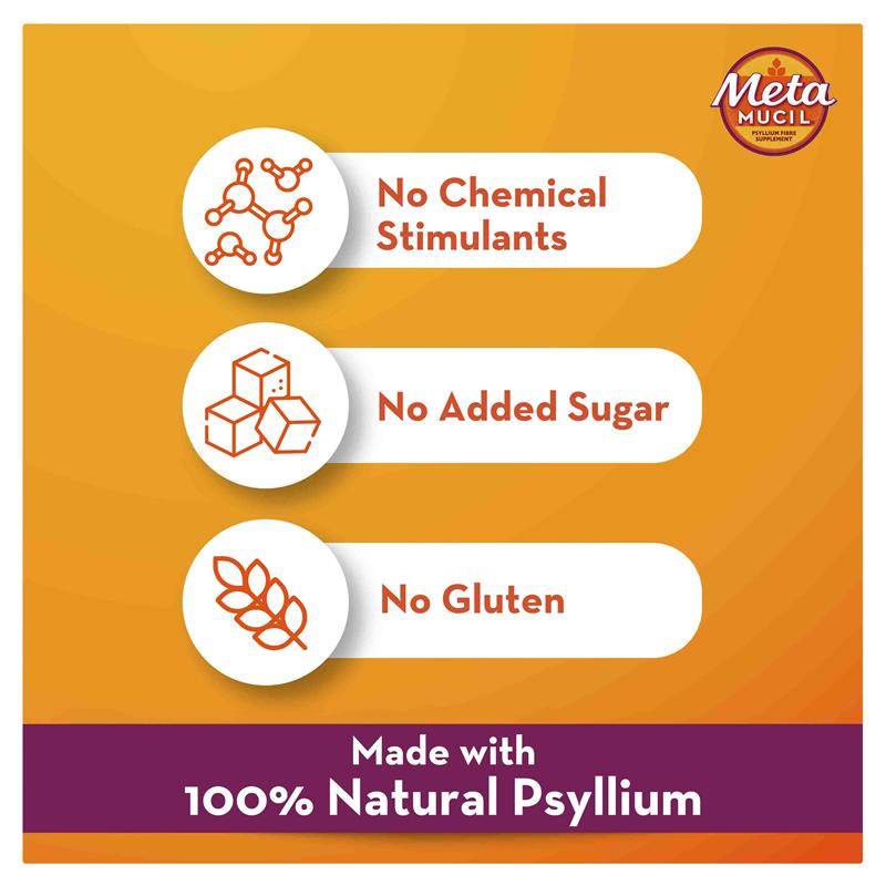 Metamucil Fibre Supplement Regular 72 Dose 504g - GimmeNow