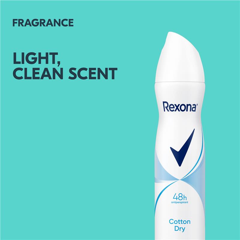 Rexona for Women Antiperspirant Deodorant Cotton Dry 250ml