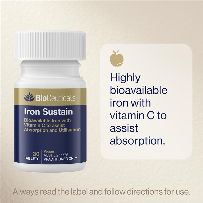 BioCeuticals Iron Sustain 30 Tablets - GimmeNow