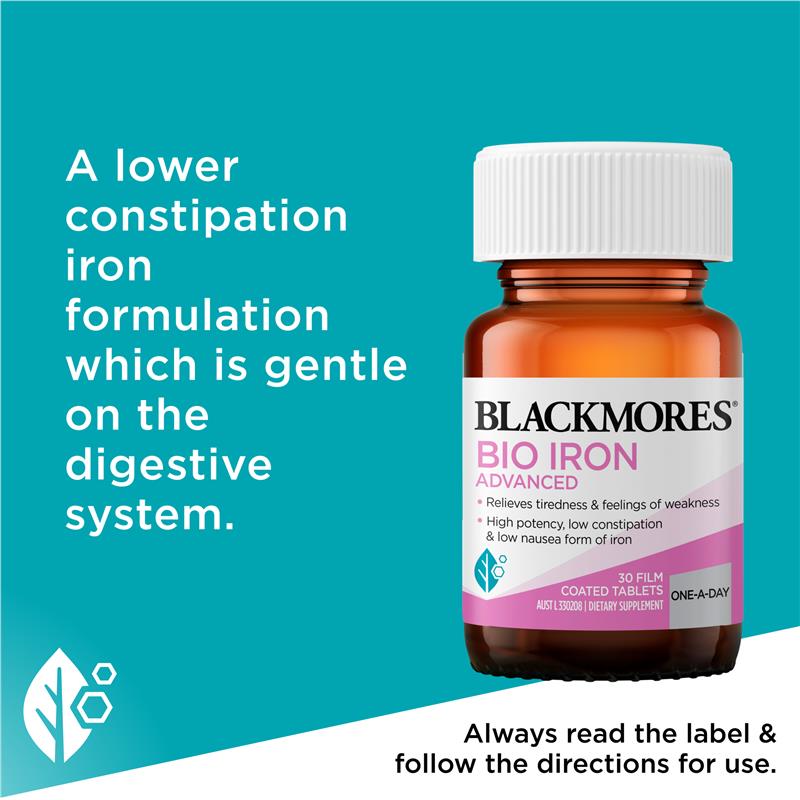 Blackmores Bio Iron Advanced 30 Tablets